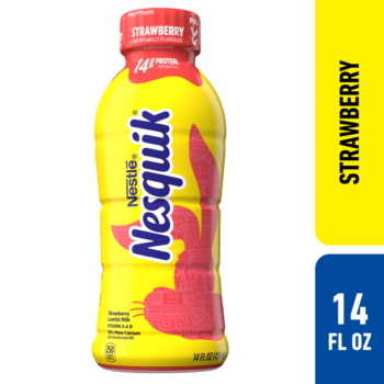 Nesquik Strawberry Flavored Lowfat Milk