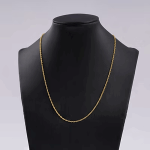 Chic Minimalism Necklace - 18K Solid Gold