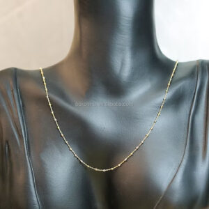 Chic Modest Pendant Necklace - 18K Solid Gold