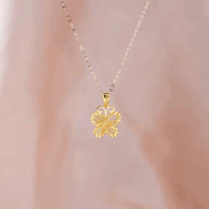 Contemporary Elegance Necklace - 18K Solid Gold
