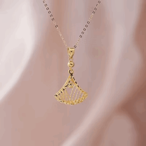 Sophisticated Pendant Necklace – 18K Solid Gold