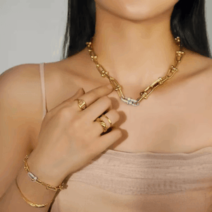 U-Shaped Link Chain (Paperclip Chain) with Horseshoe