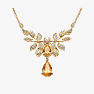 Gold Beaded Choker Necklace